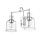 Z-Lite Bryant 2 Light Vanity, Chrome And Clear Seedy 734-2V-CH - alternate 2